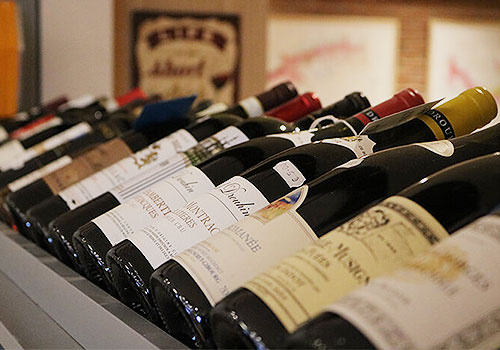 selection-of-wine-bottles Wine bottles Grapevine Dalkey