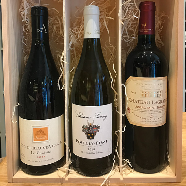French Classics: 3 Bottles in Wooden Gift Box