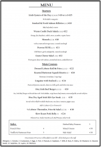 Lobster Festival 2022 Food Menu