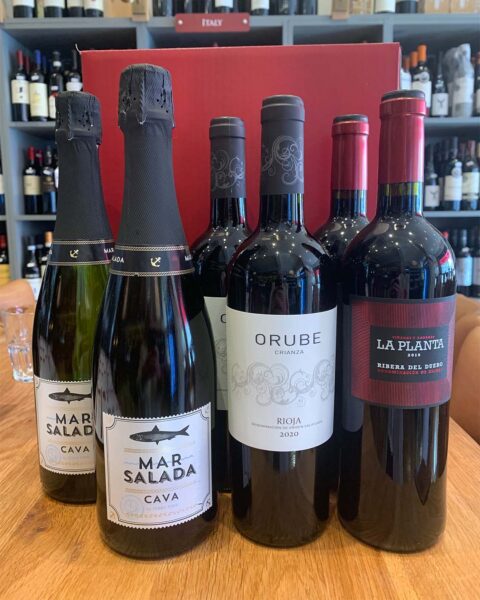 Spanish 6 Bottle Box